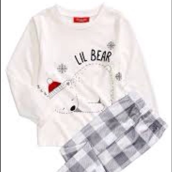 Matching Kids Lil Bear Pajama Set, Created Macyś - Picture 4 of 9
